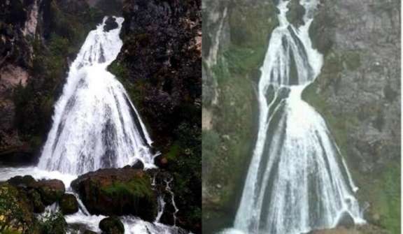 A waterfall in Peru is like a bride in a wedding dress, with a heart-rending love story behind it
