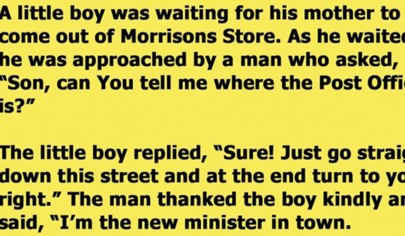 Man asks the wrong little boy how to get to the post office