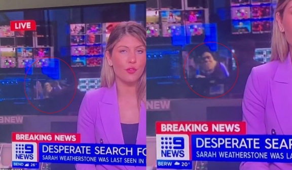 Live broadcast captures news staff watching 'shrek' instead of working