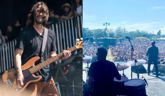 Keanu Reeves Reunites with his band Dogstar for first public show in  more than 20 years