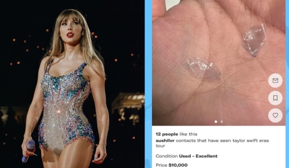 Taylor Swift fan tries to sell dried-up contact lenses for $10,000 to those who have seen Taylor Swift's 'Eras Tour