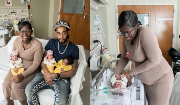 Woman was shocked to give birth to triplets after twins 