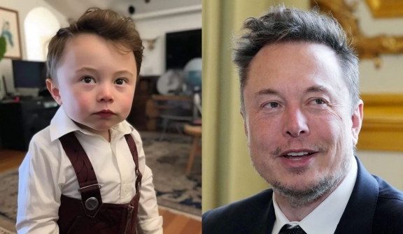 ‘Baby Elon' Musk makes waves on the Internet after,  AI-generated photo sparks 'took too much anti-aging formula'