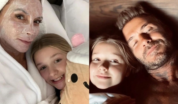 David Beckham reveals his 12-year-old daughter still co-sleeps with him and his wife