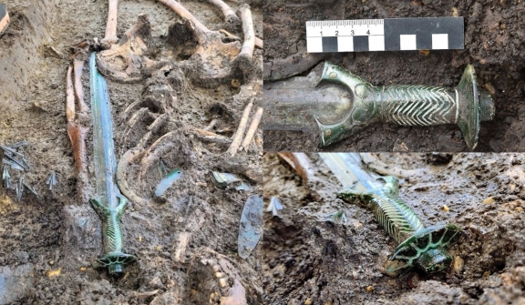 Archaeologists unearth a 3,000-year-old sword so well-preserved with an astonishing shine