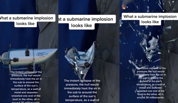 Terrifying VIDEO: TikTok video depicts 'catastrophic implosion' of the Titanic submarine