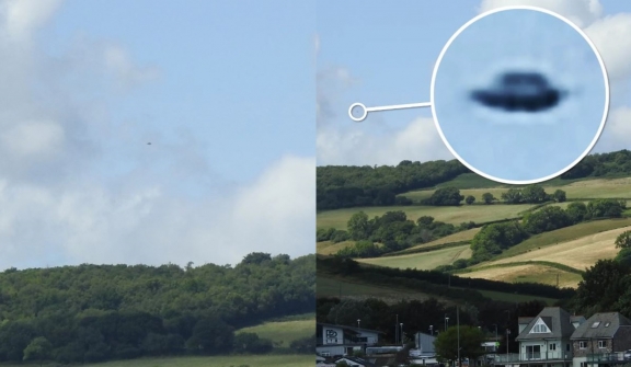 UFO hunter provide a photo of  'definitive evidence' that 'we are not alone'