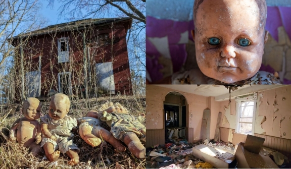 Discovery: Abandoned house in the woods filled with creepy dolls and eerie toys