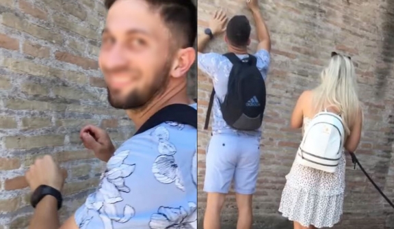 Man who ‘carved girlfriend’s name’ into Rome’s Colosseum with keys faced up to five years in jail