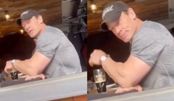 John Cena was praised for respectful to fan who approached him while he eats with friend 