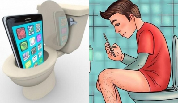 Why should we stop taking our phones to the toilet?