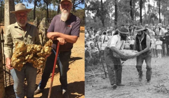 Discover the largest gold nugget weighed the same as an adult