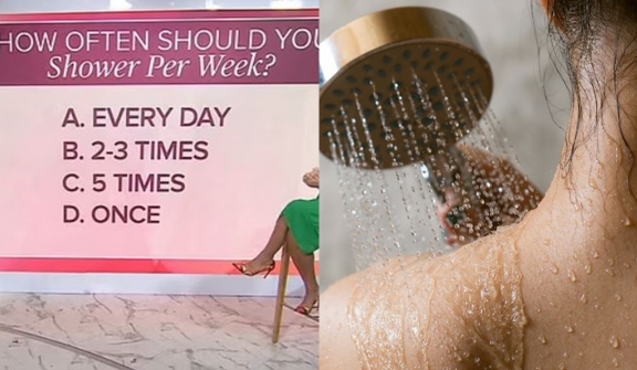 Why are people disgusted by 'dermatologists' advice on how often you should shower per week?