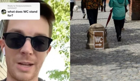 People surprised after learning what WC toilet sign actually stands for