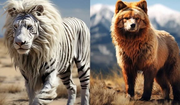 AI creates creatures unique hybrids by combining two animals into one