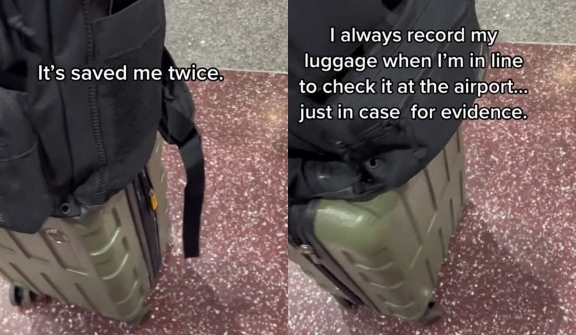  Woman reveals why she always films her luggage before boarding a flight 