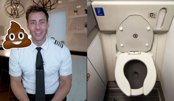 Pilot reveals what happens after you flush a toilet on an airplane