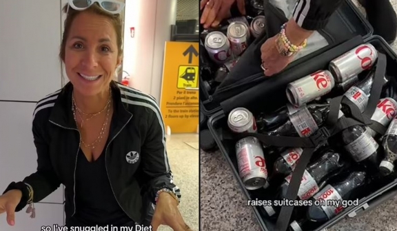 American Housewife sparks debate after bringing an entire suitcase of DIET COKE on vacation, thinking Europe doesn't sell it