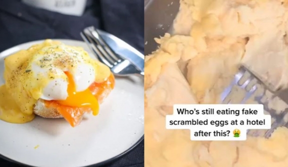 People refuse to eat hotel breakfast eggs after seeing how they're made