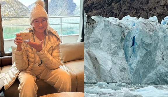 Martha Stewart slammed for removing 'small ICEBERG' from Greenland to use in COCKTAIL 