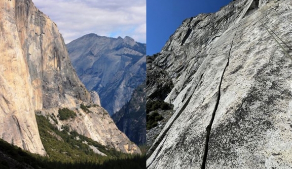 A new crack has appeared in a rock in Yosemite, and it's huge