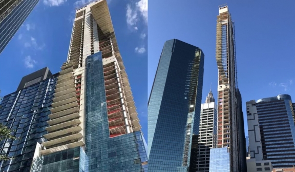 Abandoned tilting $272m skyscraper in New York, after EIGHT years still half-finished 