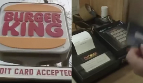 People baffled by video of customers reacting to credit cards being accepted at Burger King in 1993