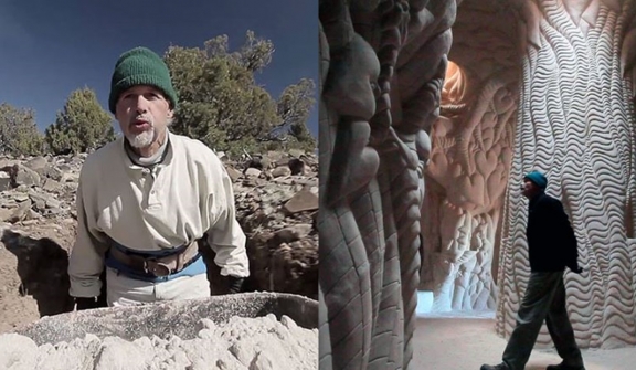 A man spent 25 years in the desert carving a giant cave, its sight leaves all in awe