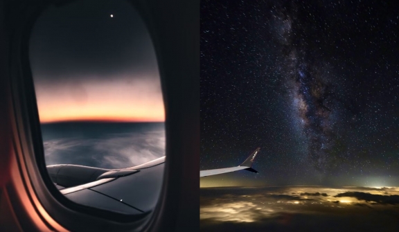 Scientist explained why you can't see stars from an airplane's window