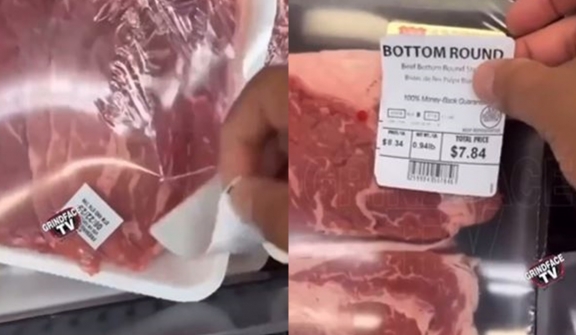 Man sparks debate with hacks for switching price tags to buy more expensive steak - is that legal?