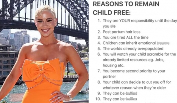 Young model sparks debate after revealing a list 117 reasons not to have kids