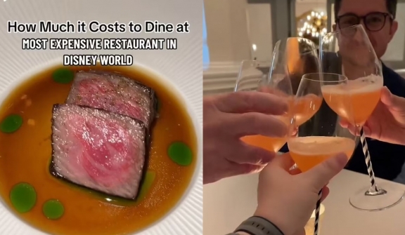 Food enthusiast shows close-up of $2,500 spent on a meal at Disney's most EXPENSIVE restaurant, leaving people stunned 