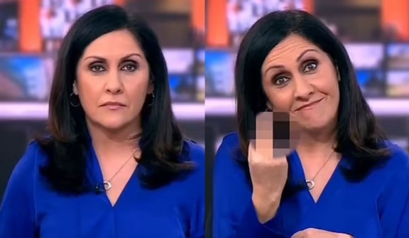 Viewer stunned after BBC presenter gives middle finger to the camera live on air