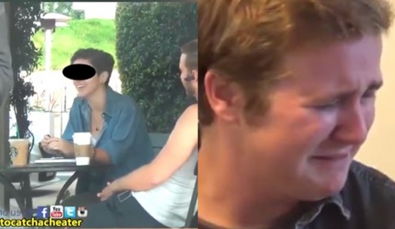 Man breaks down in tears after watching his girlfriend flirt with another guy