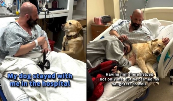 Loyal dog refuses to leave owner facing genetic challenges