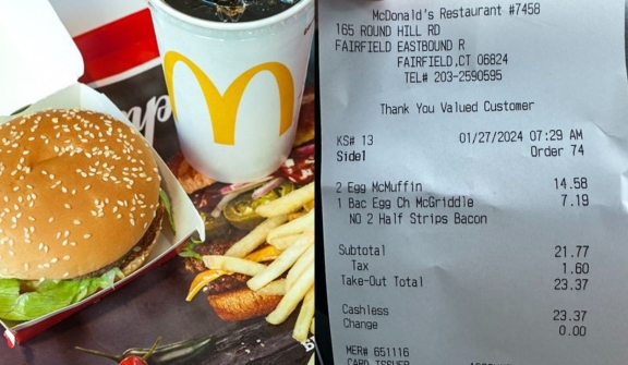 Customer slams McDonald’s over high price of Egg McMuffin