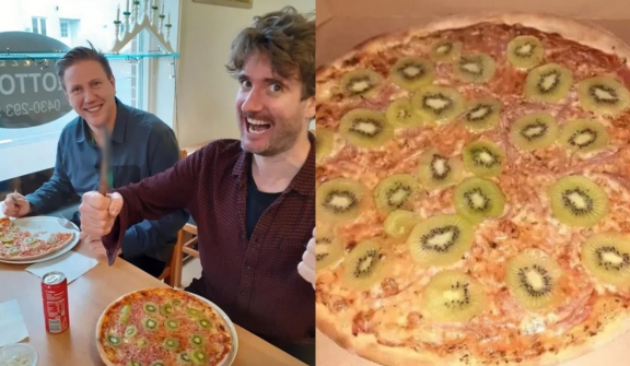 Man receives life threats over viral photos of kiwi pizza