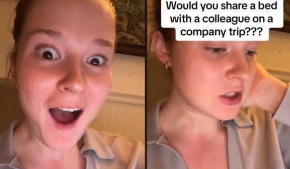 Woman revealed her workplace's HR department asked that their co-workers share beds on a corporate retreat