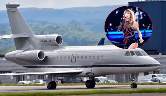 Taylor Swift was criticized for using a private jet during Eras Tour