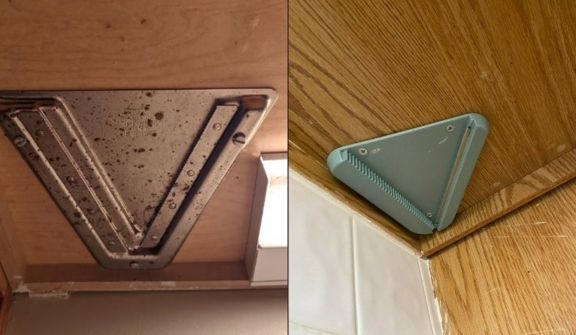 People are baffled after discovering the purpose of the mysterious object underneath the kitchen