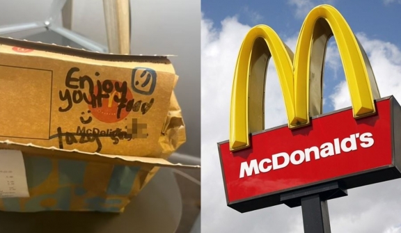 School teacher furious after receiving McDonald's delivery with insulting message