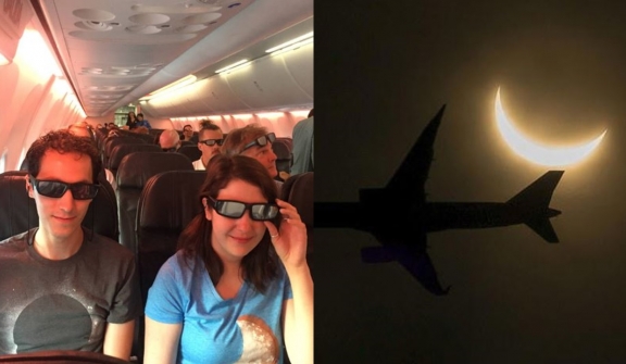 Passengers desperate after spending $1,150 on special 'eclipse flight' without seeing it 