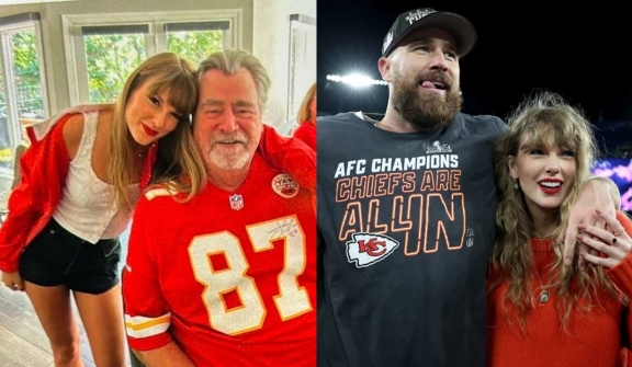 Travis Kelce's Dad responds to conspiracy theory about Taylor Swift