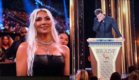 Kim Kardashian reacts after Tom Brady referenced Ye while Netflix roat 