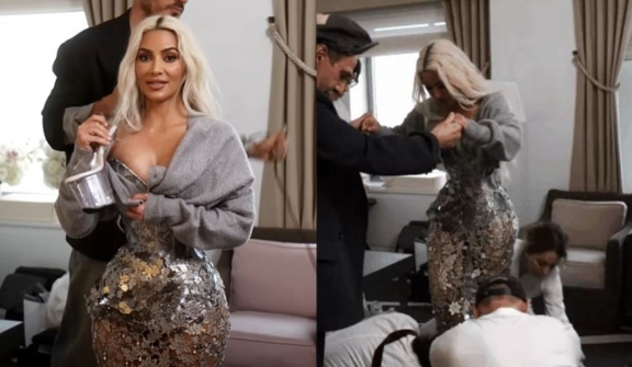 Behind-the-scenes footage reveals  Kim Kardashian's  