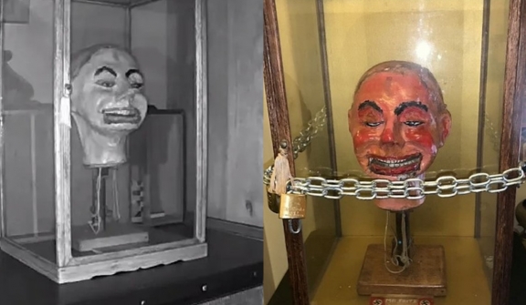 Man stunned after catching terrifying moment of yentriloquist dummy moving on camera