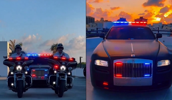 Miami Beach Police Department recruits employees with $250,000 Rolls-Royce patrol car