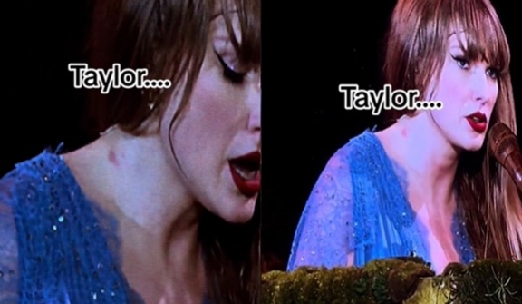 Taylor Swift fans stunned by sight of love bites on her neck at recent concert