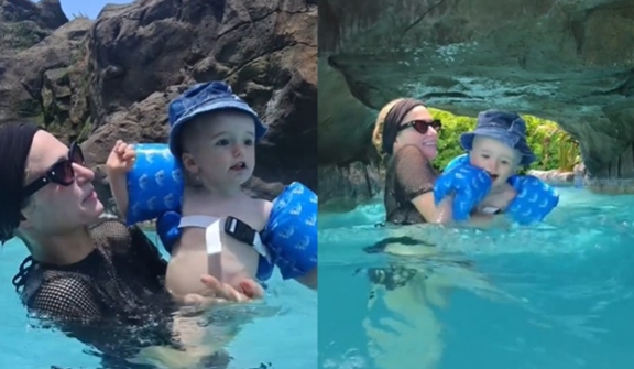 Paris Hilton responds to fan concerns over her son's life jacket being worn incorrectly