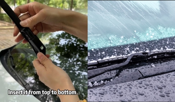 People are just spotting the hidden button to fix wiper blades 